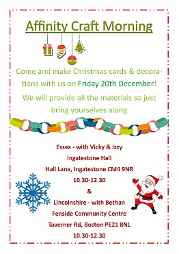 Christmas Arts and Crafts Events on the 20th December!